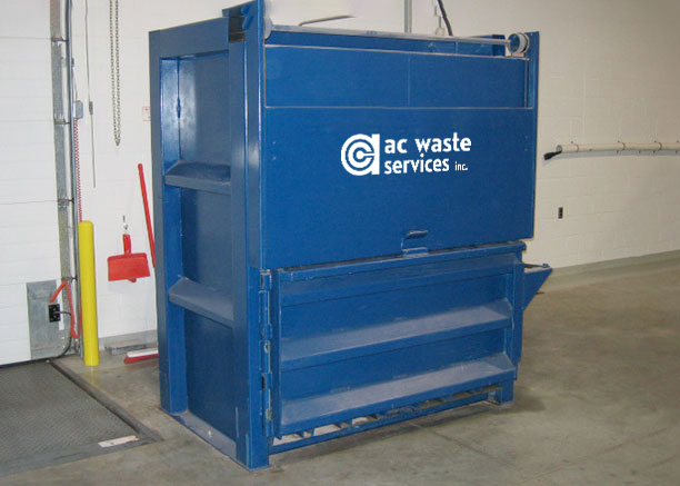 AC Waste Services vertical baler